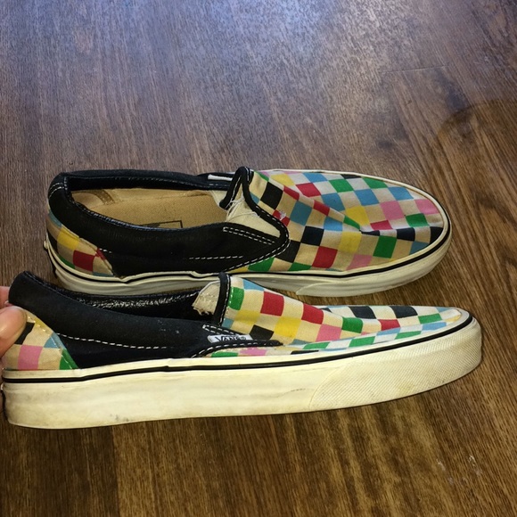 Multicolored Checkered Vans - Picture 2 of 8